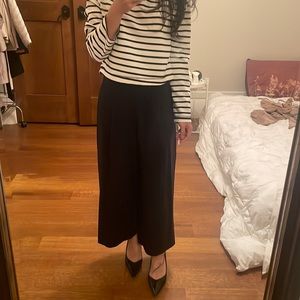 High quality navy club Monaco high waisted wide leg work pants